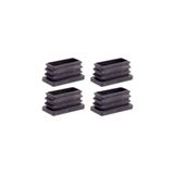 20x40 Mm Plastik Dikdörtgen İçe Geçme Profil Tapası (kutu) (4 Adet)