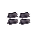 20x60 Mm Plastik Dikdörtgen İçe Geçme Profil Tapası (kutu) (4 Adet)