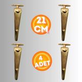 21 Cm Metal Klas Koltuk Ayağı Mobilya Ayağı Ünite Ayağı Konsol Ayağı Puf Berjer Ayağı (4 Adet)