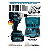 21 V 1.5 Ah Professional Somun Sökme Şarjlı Darbeli Matkap Vidalama Set
