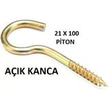 21 X 100 Pıton - Acık Kanca ( 1 Adet Fıyatıdır)
