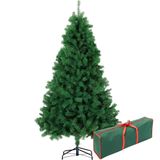 210 cm Yılbaşı Çam Ağacı, 800 Adet Ekstra Yoğun Dallı, Yüksek Kaliteli PVC Malzeme, Sallanmaz Dayanıklı Metal Ayaklı ve Gövdeli, Saklama Çantası ile, Ev Ofis Parti Noel İçin 210 cm Yılbaşı Çam Ağacı