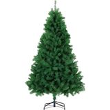 210 cm Yılbaşı Çam Ağacı, 800 Adet Ekstra Yoğun Dallı, Yüksek Kaliteli PVC Malzeme, Sallanmaz Metal Ayaklı ve Gövdeli, Kolay Kurulumlu, Ev Ofis Parti Noel Dekorasyonu İçin 210 cm Yılbaşı Çam Ağacı