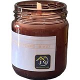 210 ml Paçuli&amp;vanilya&amp;kahve Kokulu Kavanoz Mum - Çok Renkli