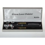 212 Farissu 5 Başlıklı Yüksek Güçlü Yeşil Lazer Pointer – 5 Km Gece Menzilli Profesyonel Sunum ve Gökyüzü Gözlem Lazer Kalemi - Siyah