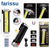 212 Farissu Çok Fonksiyonlu Oto Acil Durum El Feneri - Cob Led, Güneş Enerjili, Cam Kırıcı & Kemer Kesici - 1 adet - Renkli