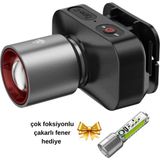 212 Farissu Gold Kama GK801 LED Kafa Feneri - 50W Cree Led, Şarjlı ve Su Geçirmez - Renkli