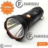 212 Farissu OR-T40 100W 5000 Lümen Şarj Edilebilir LED El Feneri - Yüksek Performans ve Uzun Çalışma Süresi - 1 adet - 0 - Siyah