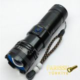 212 Farissu RT-180 1000 Lümen Yüksek Işık Güçlü El Feneri | 50W Lazer LED & 6000MAH Dev Batarya - 50 W