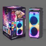 212 Farissu Taşınabilir Büyük Boy Rgb Işıklı Bluetooth Mikrofonlu Hoparlör NDR-X898