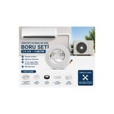 212 Isıtma ve Soğutma 9000 BTU Klima İçin 5 Metre Boru Montaj Seti 1/4-3/8 Klima Borusu