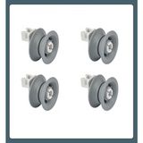 212 Isıtma ve Soğutma Siemens SN24D200EU/06 Uyumlu Bulaşık Makinesi Üst Sepet Tekeri 4 Adet