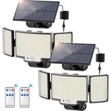 212 LED Solar Dış Mekan Işıkları, Hareket Sensörlü, IP65 Su Geçirmez, 3 Modlu, Bahçe Aydınlatması