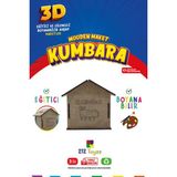 212 Toyzz 212TOYZZ 3D Boyanabilir Ahşap Kumbara - Çocuklar Için Eğitici ve Eğlenceli Tasarruf Oyuncak - Naturel Ahşap