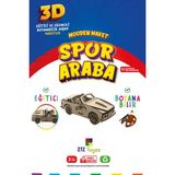 212 Toyzz 212TOYZZ 3D Boyanabilir Ahşap Spor Araba Maketi - Çocuklar Için Eğitici Oyuncak - Naturel Ahşap