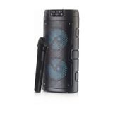 2129 Kablosuz Mikrofonlu Rgb Ledli Usb/tf/radyolu Taşınabilir Bluetooth Hoparlör Parti Speaker