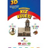 212Toyzz 3D Boyanabilir Ahşap Kız Kulesi Maketi - Çocuklar İçin Eğitici Oyuncak