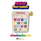 212Toyzz Ahşap Hesap Makinesi Eğitici Öğretici Geliştirici Katkı Sağlayan Sağlıklı Oyuncak