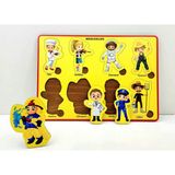 212TOYZZAHŞAP Meslekler Sök Tak Puzzle Oyuncak - Sarı