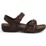 2145-9829 Tam Anatomik Bantlı Günlük ve Deniz,havuz Gibi Islak Zeminler Için Uyumlu Erkek Sandalet - NKT02145-KAHVERENGI-42