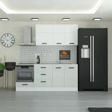 215 cm Mutfak Dolabı Mdf Kapak Tezgah Dahil YRKN215 100