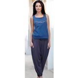 21519 Bayan Yazlık Poly Şalvarlı Pijama