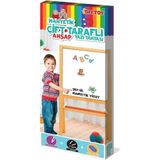 2195 Ayakli Çift Tarafli Manẏk Ahşap Yazi Tahtasi