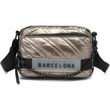 21K Barcelona Parlak Kumaş Askılı Kadın Postacı Çantası 3256 - Taba