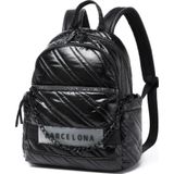 21K Barcelona Parlak Kumaş Askılı Kadın Sırt Çantası 3258