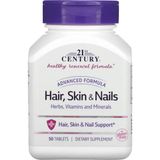 21ST Century Hair Vitamin Skin & Nails Advanced Formula 50 Tablets (INOSITOL+PABA+BİOTİN+B12)