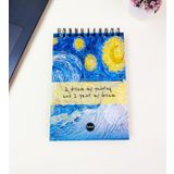 21x14Cm Üstten Spiralli Sketch Book - Eskiz Defteri - Siyah Sayfa - 260 Gr - 56 Yaprak