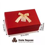 21X26x12 Cm Hediye Kutusu-Kırmızı