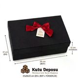 21X26x12 Cm Hediye Kutusu-Siyah