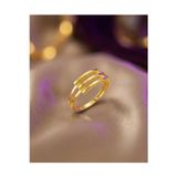 22 Ayar Altın Yüzük Dorika Modern Tasarım 2.11gr 19 Numara Hediye - Y01044