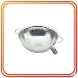 22 cm Metal Kulplu Süzgeç - Ince Tel, Ayaklı Mutfak Süzgeci