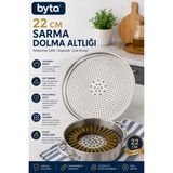 22 cm Paslanmaz Çelik Sarma Dolma Altlığı Tencere Içi Buhar Pişirme Izgarası Delikli Aparat
