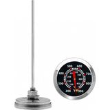 22 cm Uzun Taşfırınlar Için Özel Barbekü Mangal Fırın Termometresi 100-450 Derece THR397 - Çok Renkli - Genel