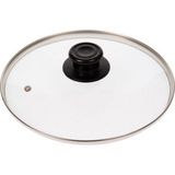 22 cm Z Tipi Temperli Cam Kapaklı Tencere ve Tava Seti, Kahverengi - Ahşap - Ceviz - Seçenek 1