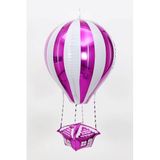 22 İnç Uçan Balon Temalı Gül Kırmızı Folyo Balon 88-28 Cm