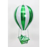 22 İnç Uçan Balon Temalı Yeşil Folyo Balon 88-28 Cm