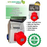 22 Kw Trifaze Taşınabilir Elektrikli Araç Şarj Cihazı Kombinasyon Kutusu 5*32 3*40+1*16 - SİEMENS