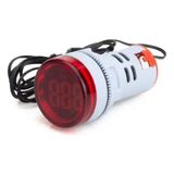 22 mm Dijital Termometre - Kırmızı (AC50-380V) (-20C / +199C)