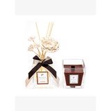 220 ml Dark Amber Oda Kokusu ve Vegan Mum Seti