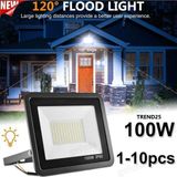 220 VOLT-100 W 6500K IP66 150* Işık Açısı Siyah Slim Kasa Beyaz LED Projektör Ürün %100 Yerli Türk Malı