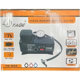 220 Volt-12 Volt 250 Psi Kompresör Lastik Hava Şişirme Oto Pompası Fişli Ve Çakmaklı Yage-843 (2)