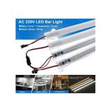 220 Volt 4014 Çubuk Led Beyaz 6000-6500k -şeffaf Cam 50 Cm Kasalı Dim Edilebilir Bar Led 220v