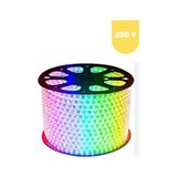 220 Volt Rgb 60 Ledli 3 Çipli Hortum Led 5 Metre Güç Kablosu Dahil