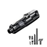 22000 PA Kablosuz El Süpürgesi DC Motor LED Işıklı USB Şarjlı Çekme & Üfleme Araç, Ev ve Ofis için Mini Vakum (Silver)