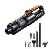 22000 PA Kablosuz El Süpürgesi DC Motor LED Işıklı USB Şarjlı Çekme & Üfleme Araç, Ev ve Ofis için Mini Vakum (Turuncu)