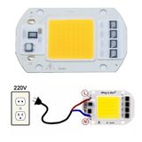 220V 50W Power Led Gün Işığı Warm White Projektör Cob Led Driver